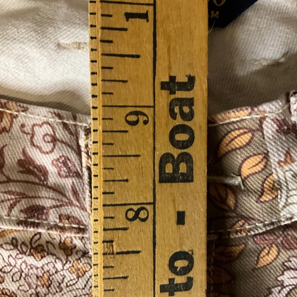 Lucky Brand Patchwork Paisley Charlie Skinny Jeans Women Sz 10 30/29 Boho Hippy - Picture 10 of 14